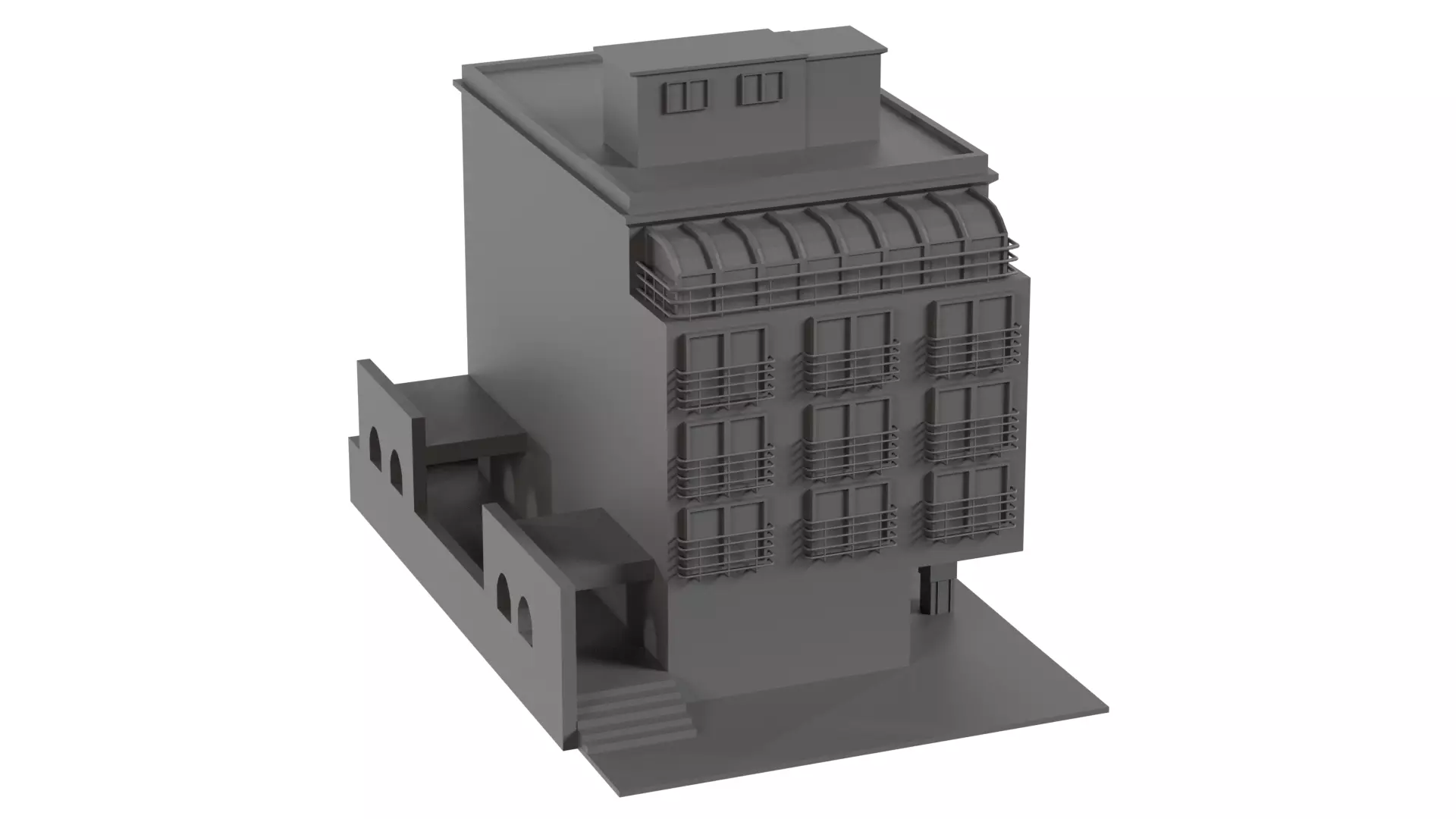 26 Low-Poly Buildings and Houses 3D Model Pack Low-poly 3D model_4