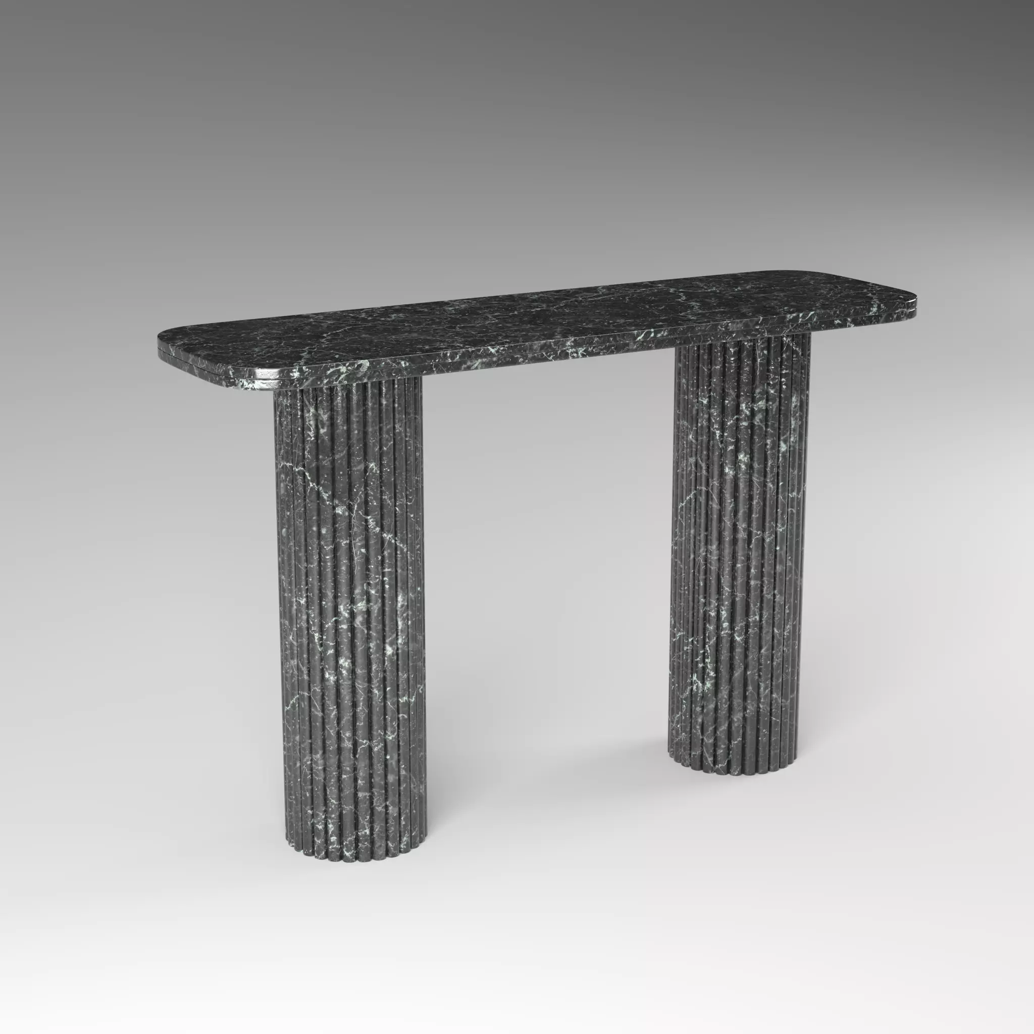 Selene Rectangular Marble Console Low-poly 3D model_0