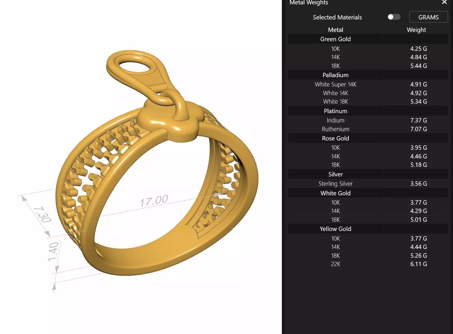 Zipper Ring 3D print model_9