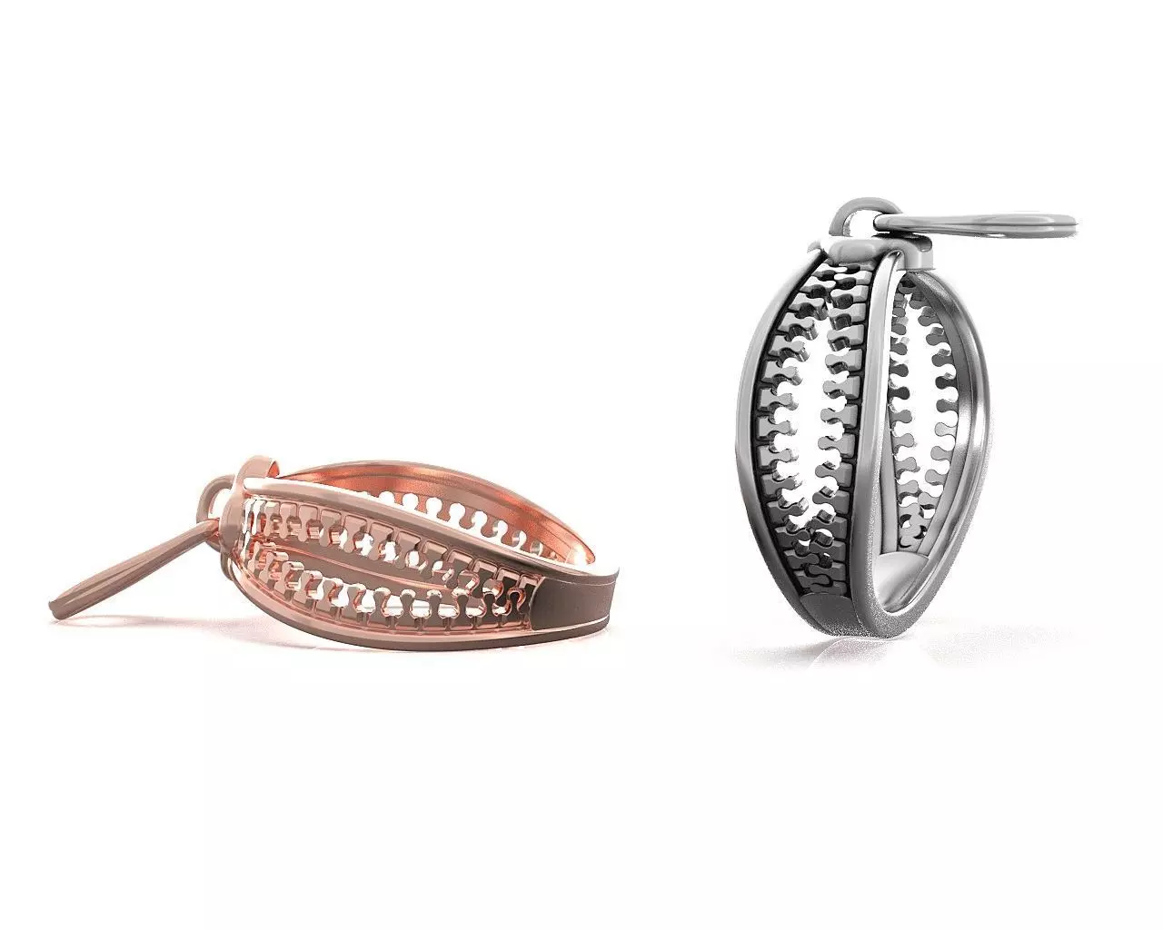 Zipper Ring 3D print model_7