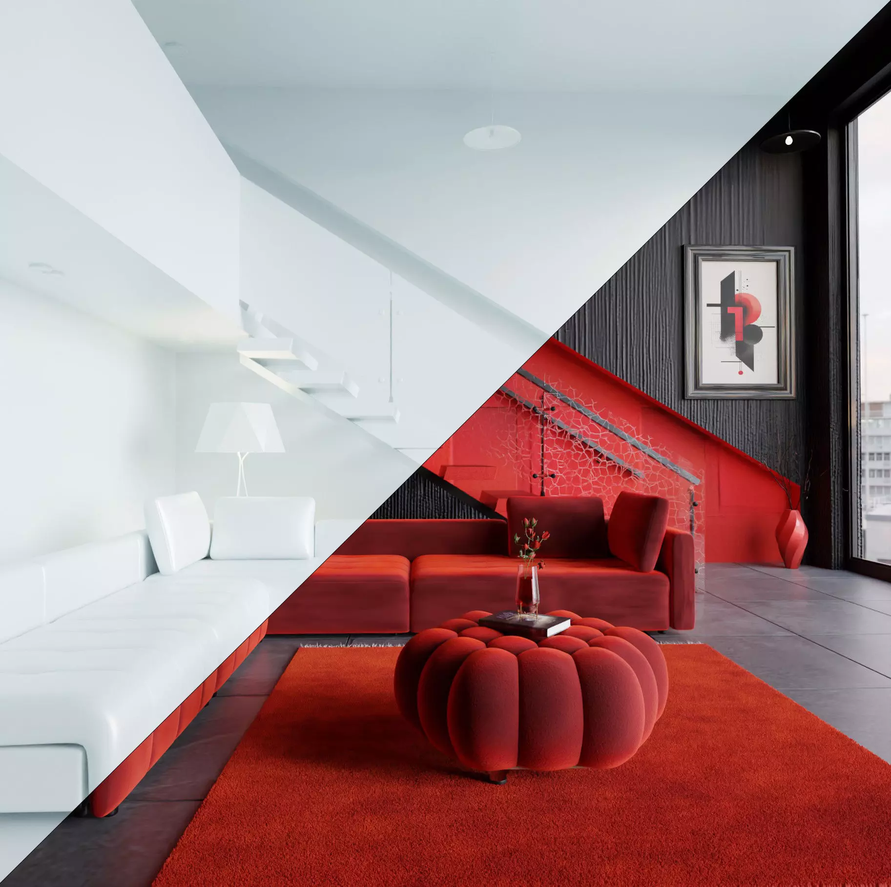 Living Room 3D model_7