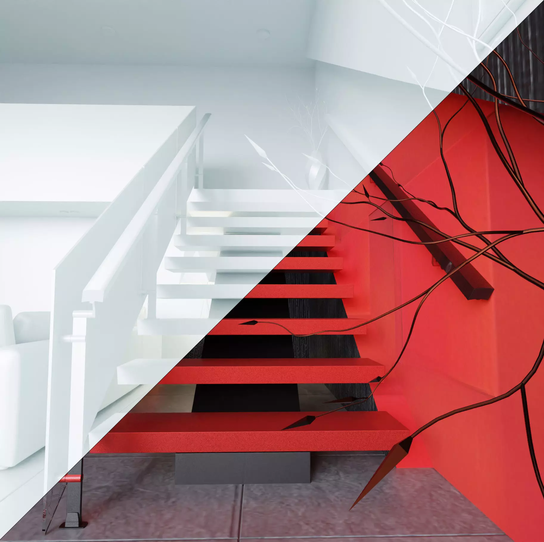 Living Room 3D model_6