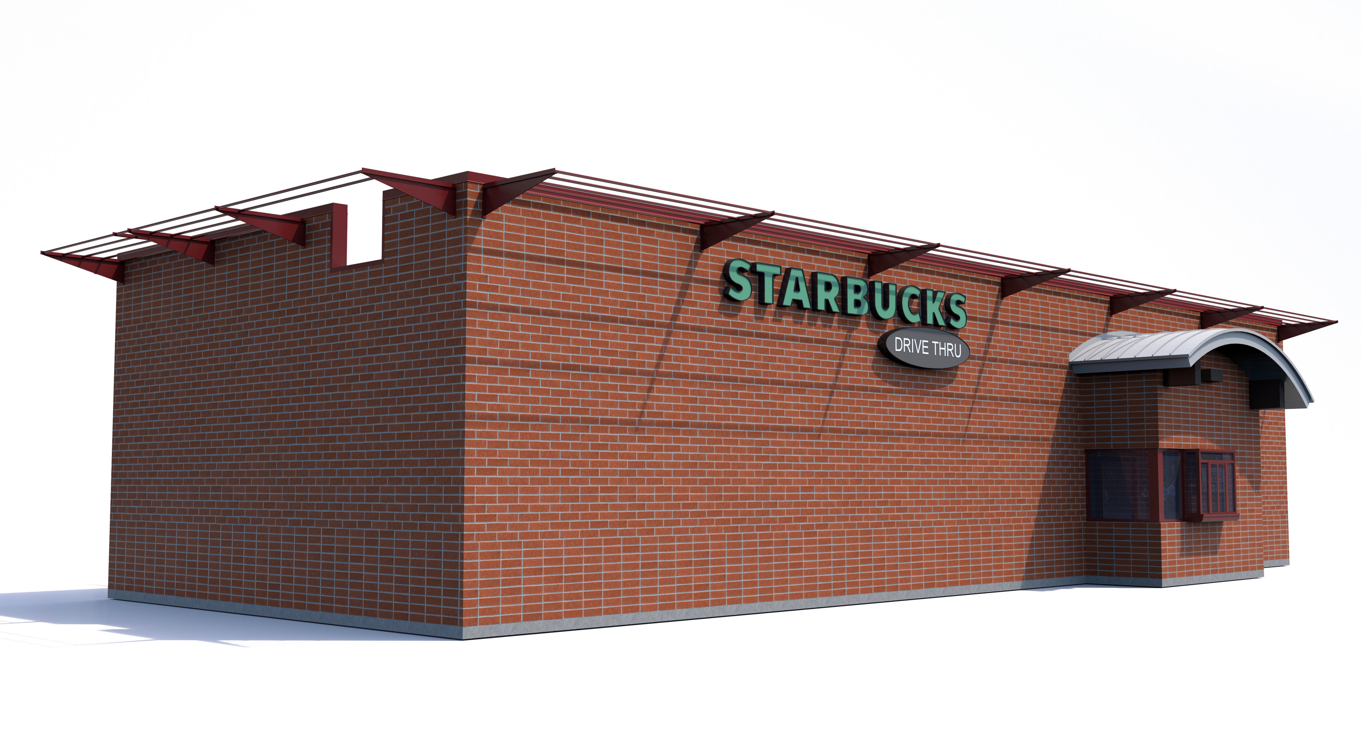 Starbucks coffee shop 3D model_4