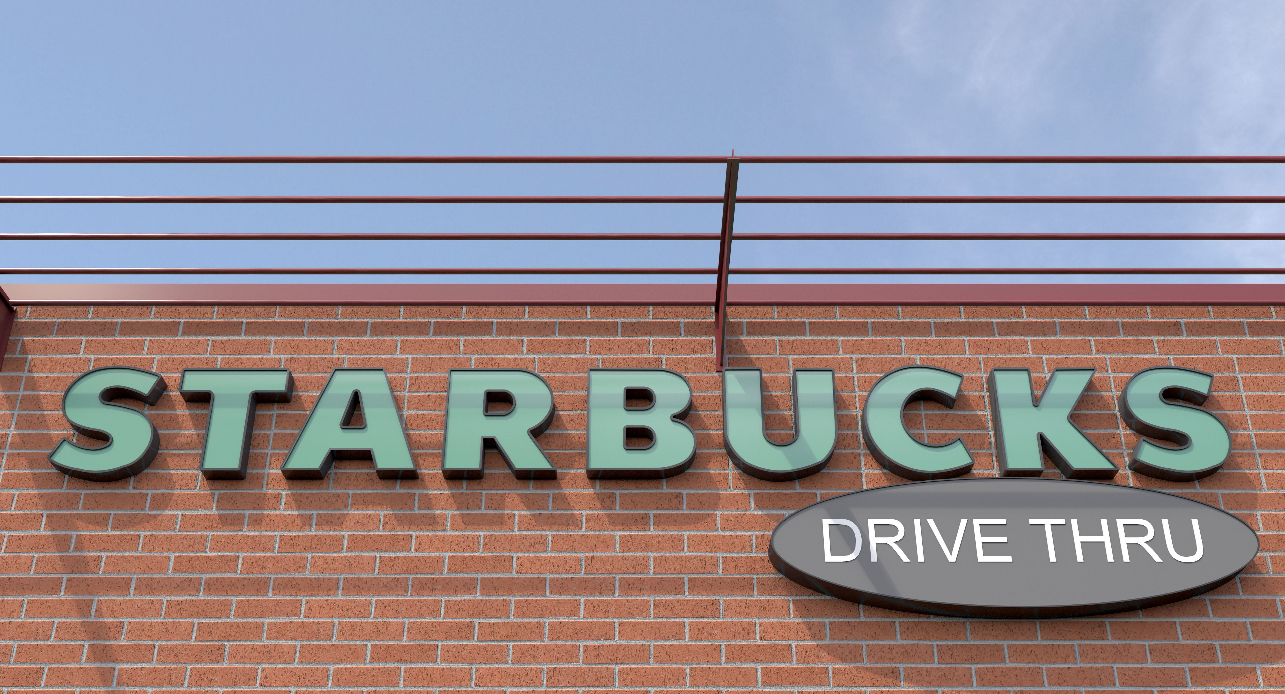 Starbucks coffee shop 3D model_2