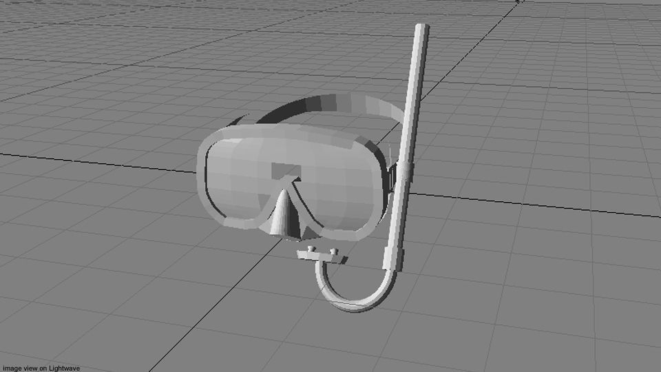 Scuba Diver Mask Type 1 3D model_4