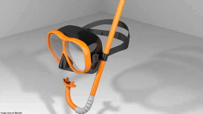 Scuba Diver Mask Type 3 3D model