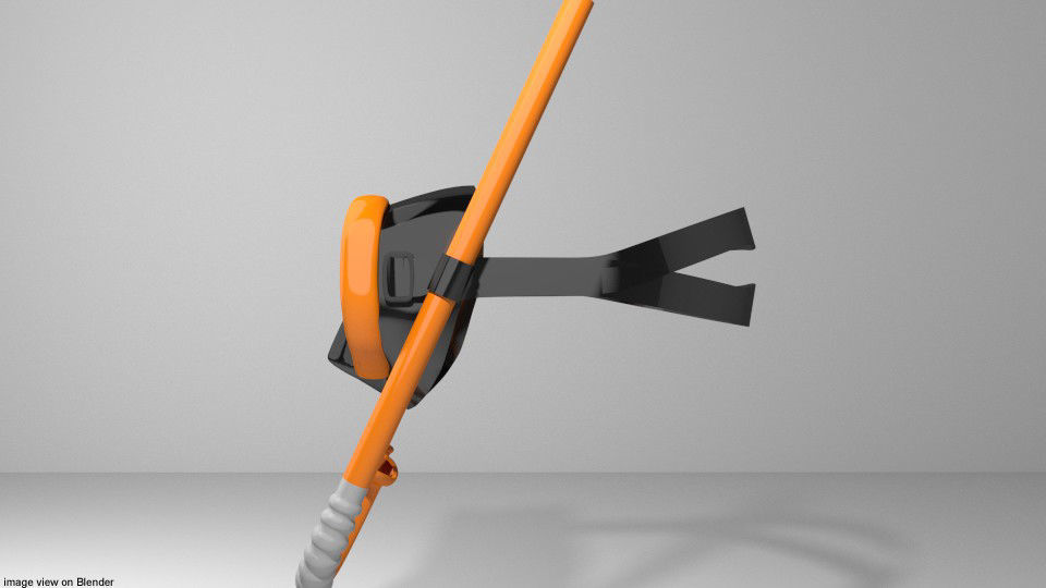 Scuba Diver Mask Type 3 3D model_2