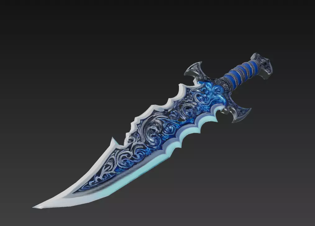 Dark Ocean Weapon Collection - Low Poly Fantasy Weapon Pack _18