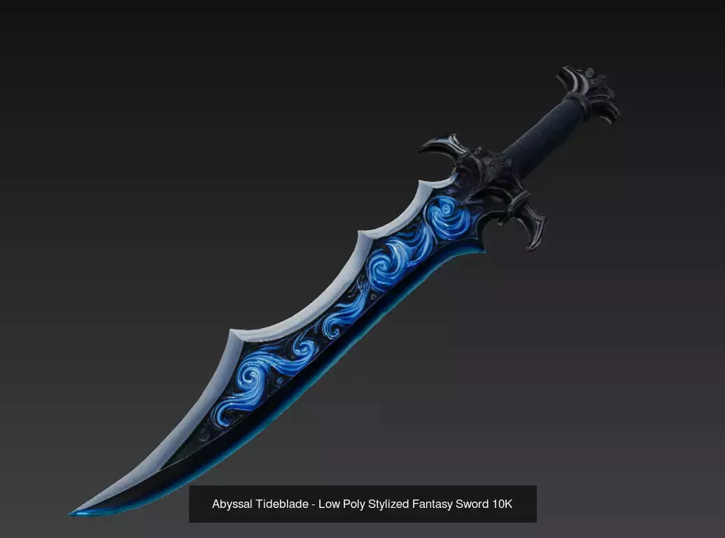 Dark Ocean Weapon Collection - Low Poly Fantasy Weapon Pack _7