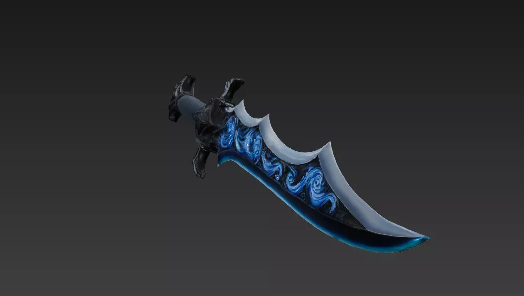 Dark Ocean Weapon Collection - Low Poly Fantasy Weapon Pack _12