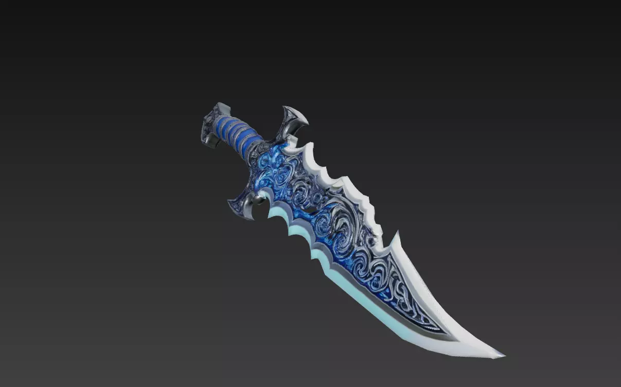 Dark Ocean Weapon Collection - Low Poly Fantasy Weapon Pack _20