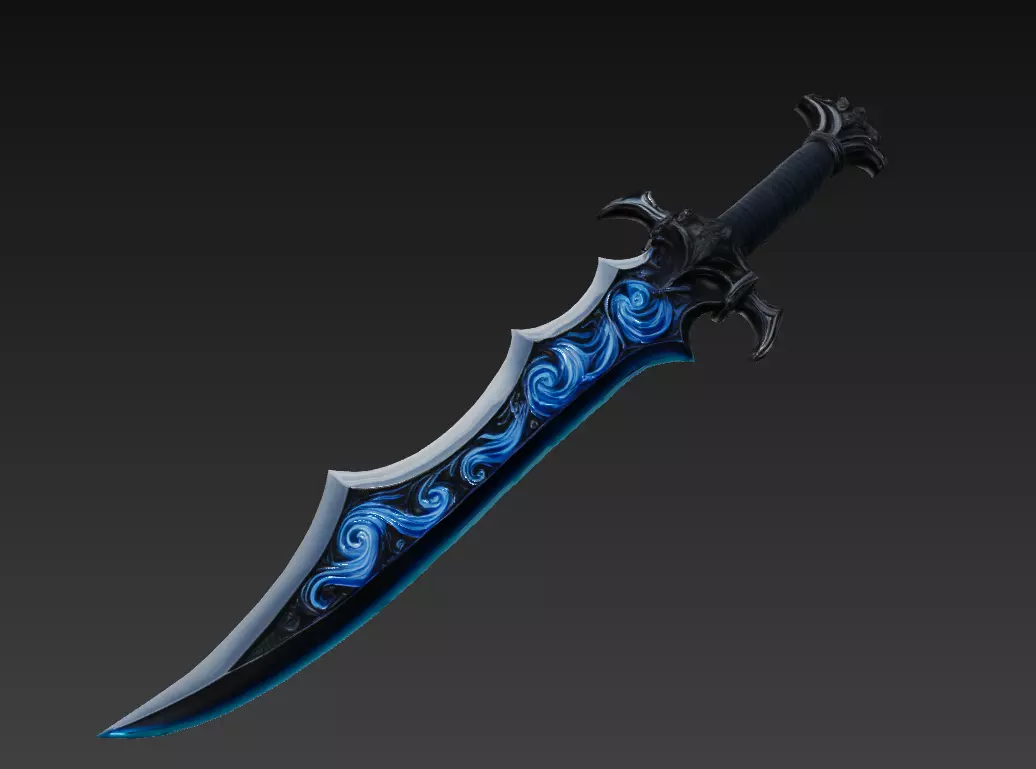 Dark Ocean Weapon Collection - Low Poly Fantasy Weapon Pack _10