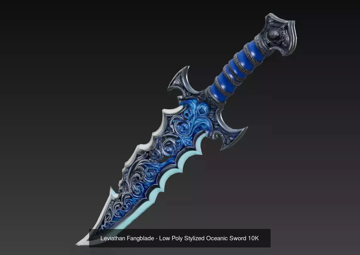 Dark Ocean Weapon Collection - Low Poly Fantasy Weapon Pack _3