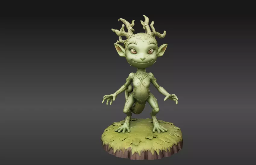 Articulated Forest Sprite 3D Model Print-Ready Collectible 3D model_7