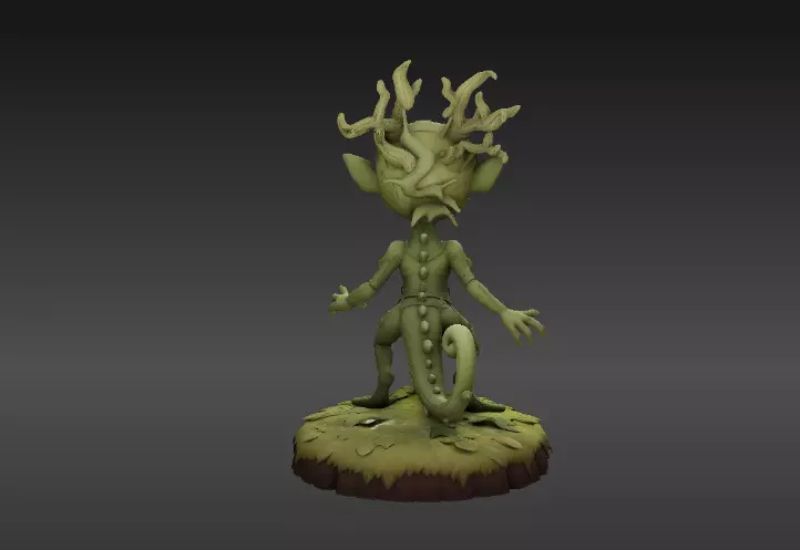 Articulated Forest Sprite 3D Model Print-Ready Collectible 3D model_9