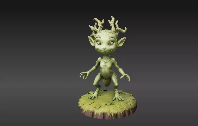 Articulated Forest Sprite 3D Model Print-Ready Collectible 3D model_12