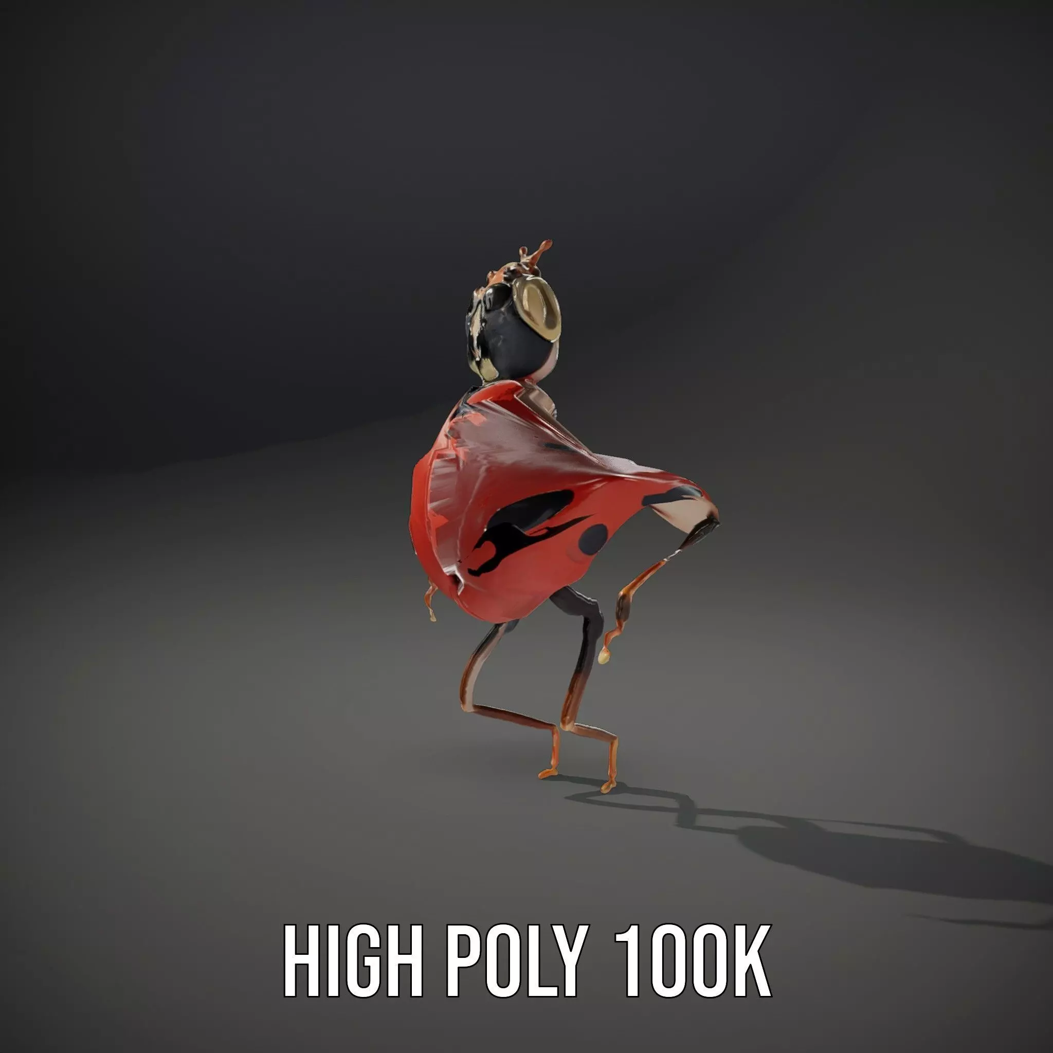 Red Ladybug Insect model pack Low-poly 3D model_9