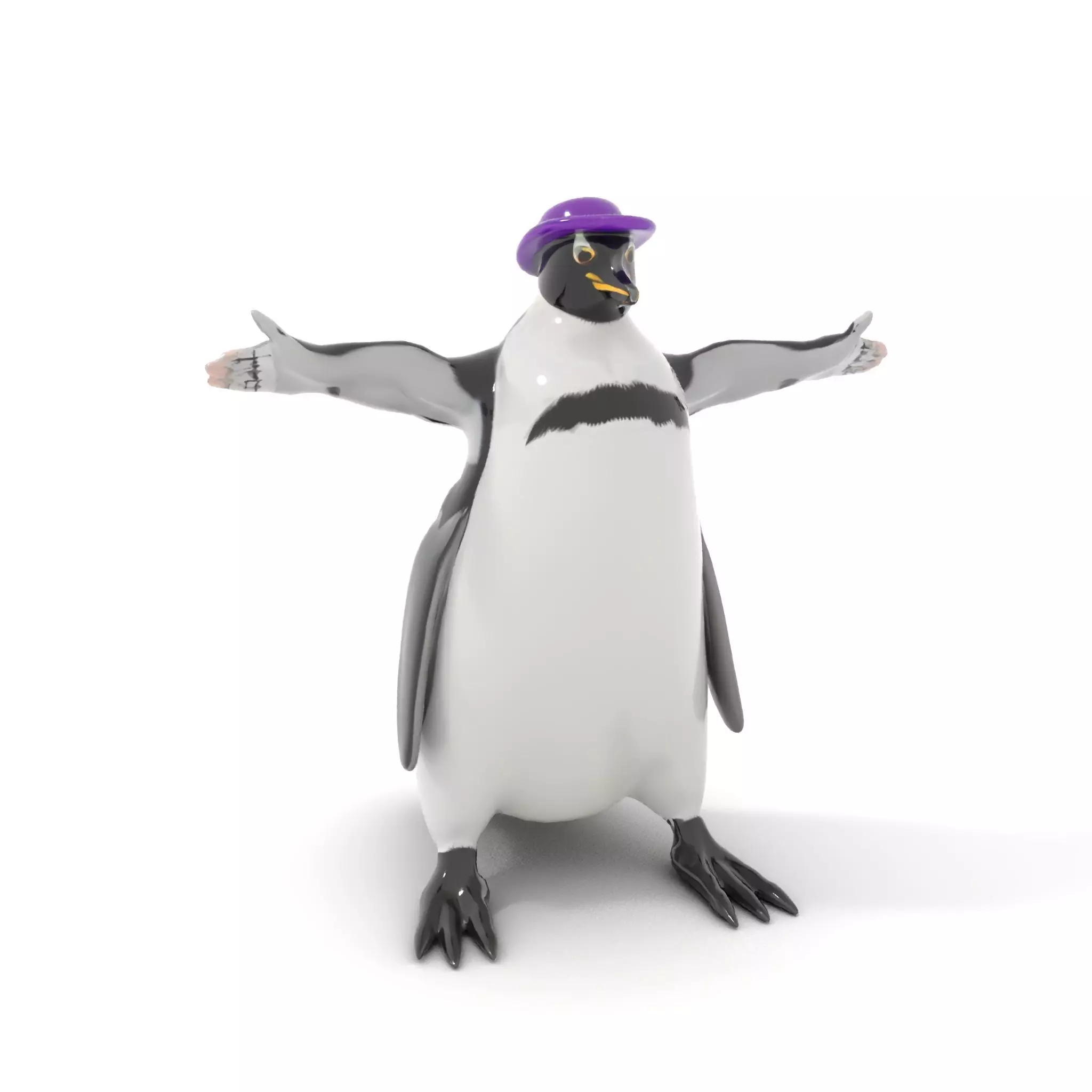 Dapper Penguin model pack Low-poly 3D model_6