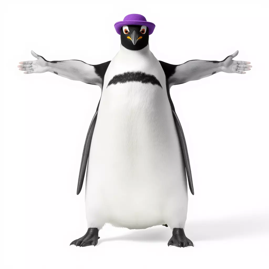 Dapper Penguin model pack Low-poly 3D model_3
