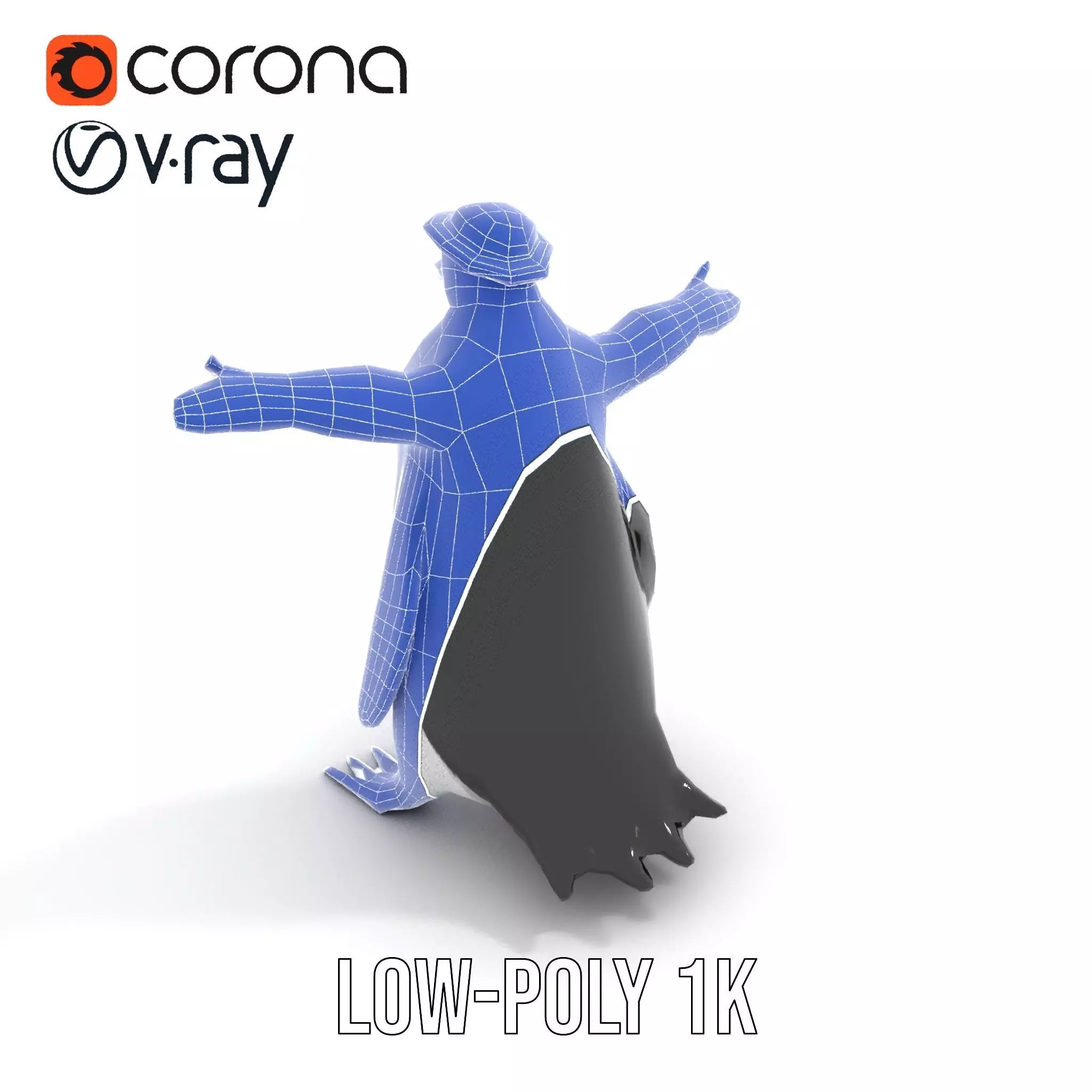 Dapper Penguin model pack Low-poly 3D model_29