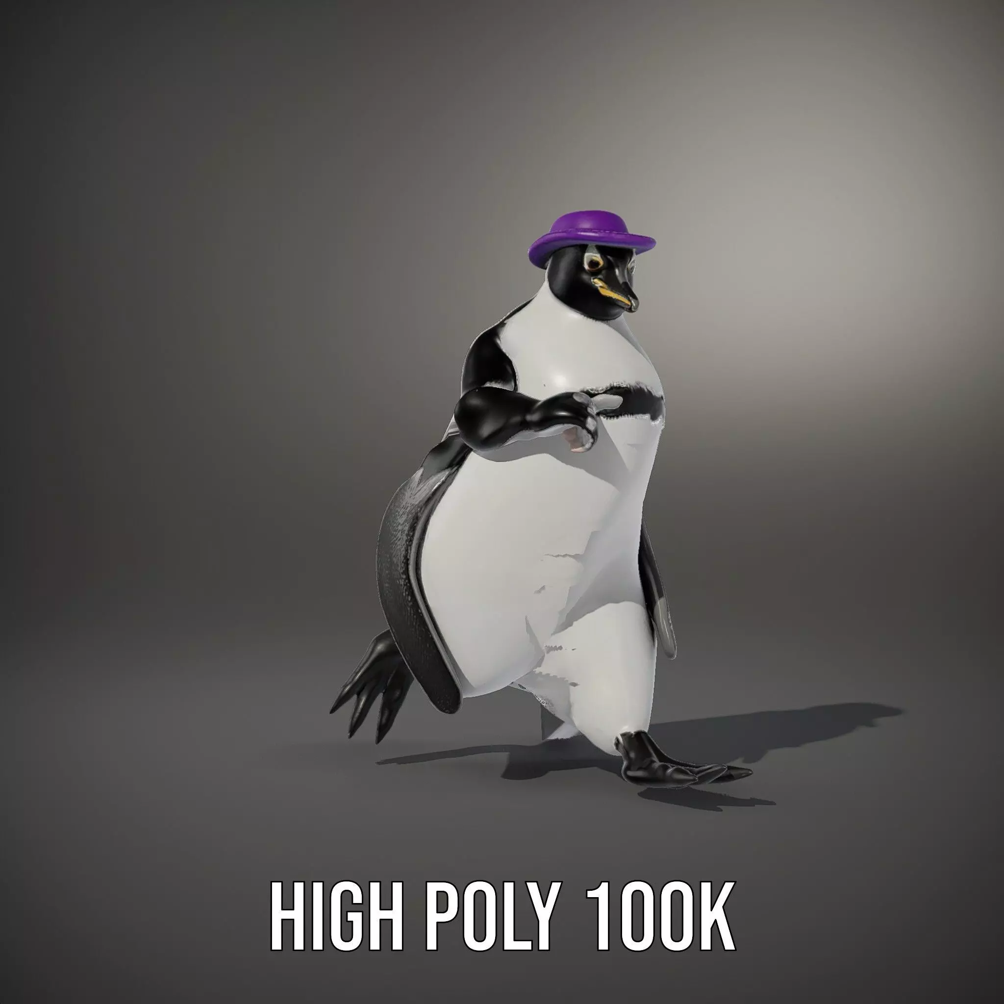 Dapper Penguin model pack Low-poly 3D model_9