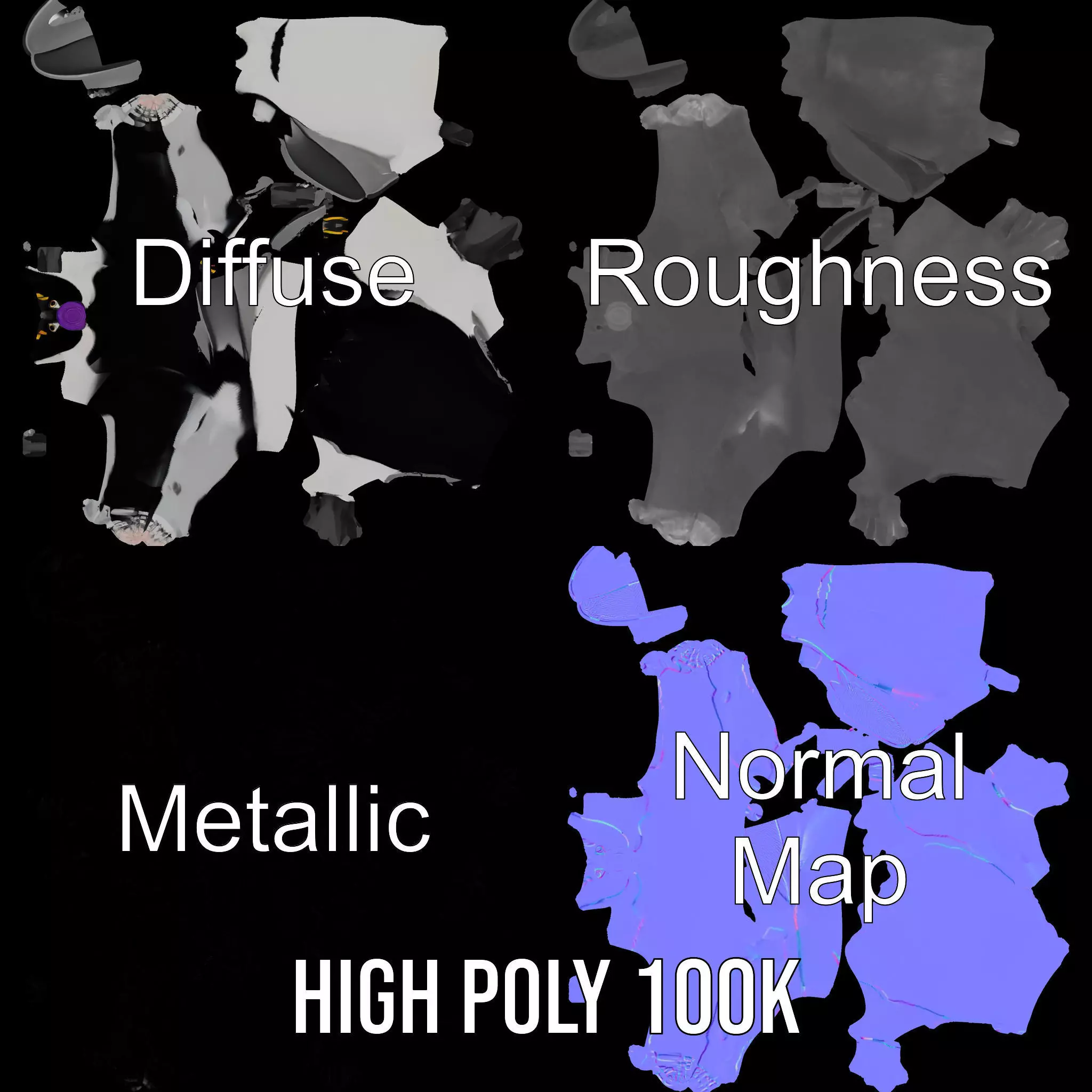 Dapper Penguin model pack Low-poly 3D model_4