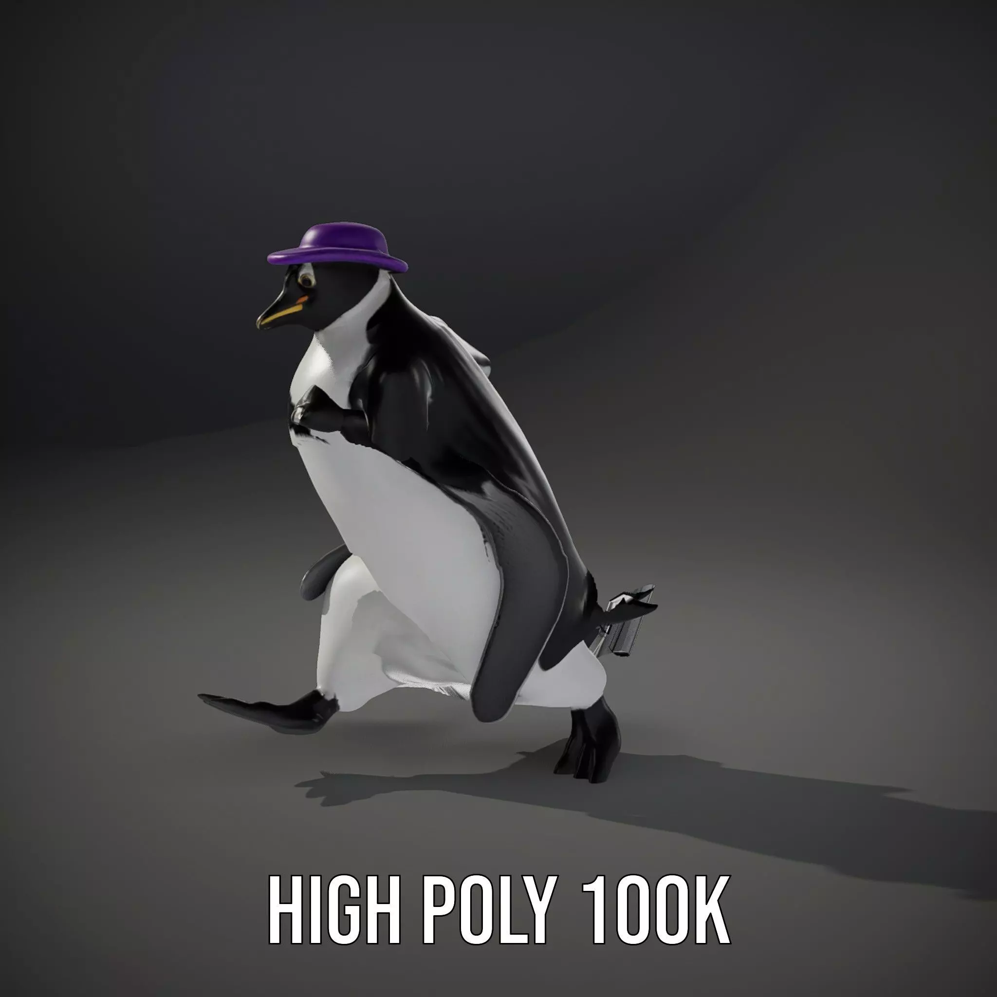 Dapper Penguin model pack Low-poly 3D model_11