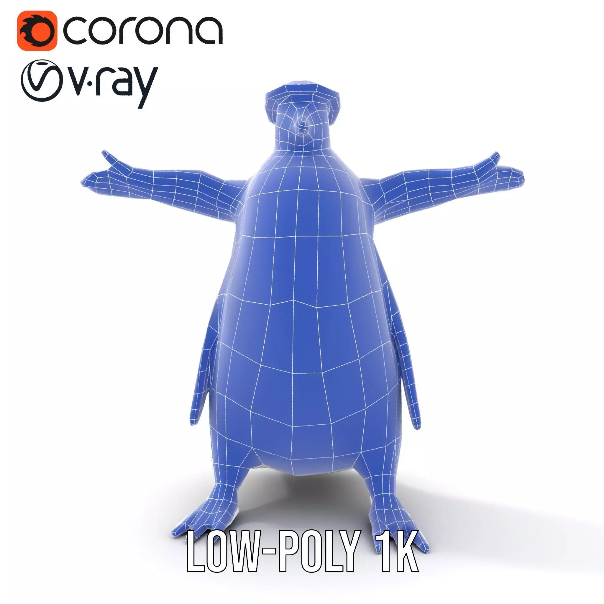 Dapper Penguin model pack Low-poly 3D model_15