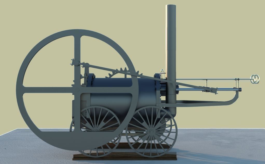 Pen Y Darren Locomotive 3D model_6