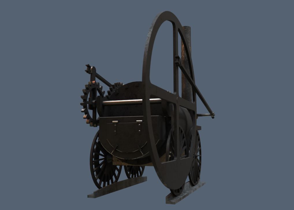 Pen Y Darren Locomotive 3D model_3