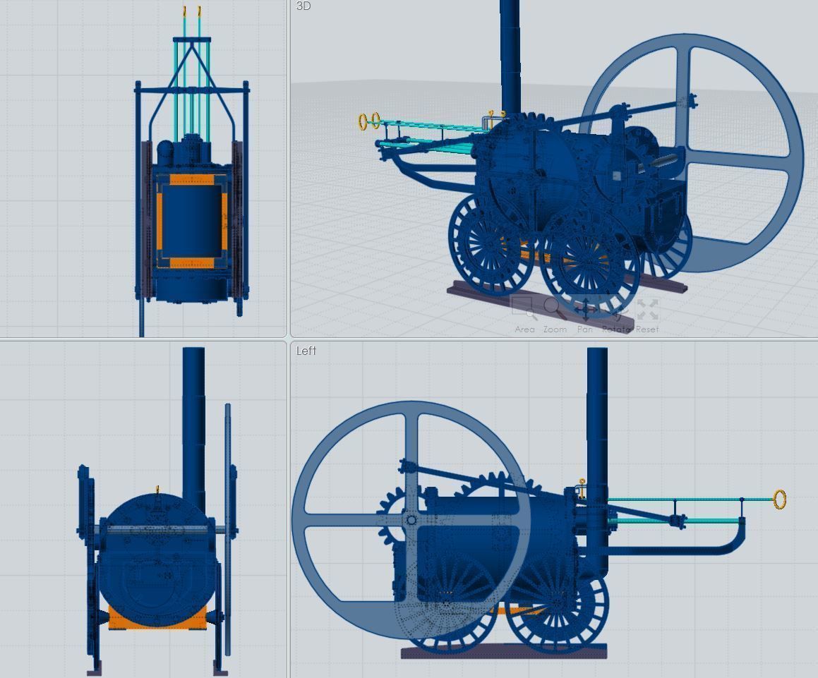 Pen Y Darren Locomotive 3D model_9