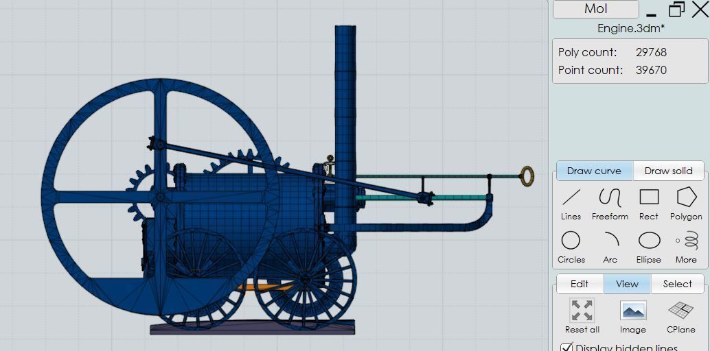 Pen Y Darren Locomotive 3D model_8