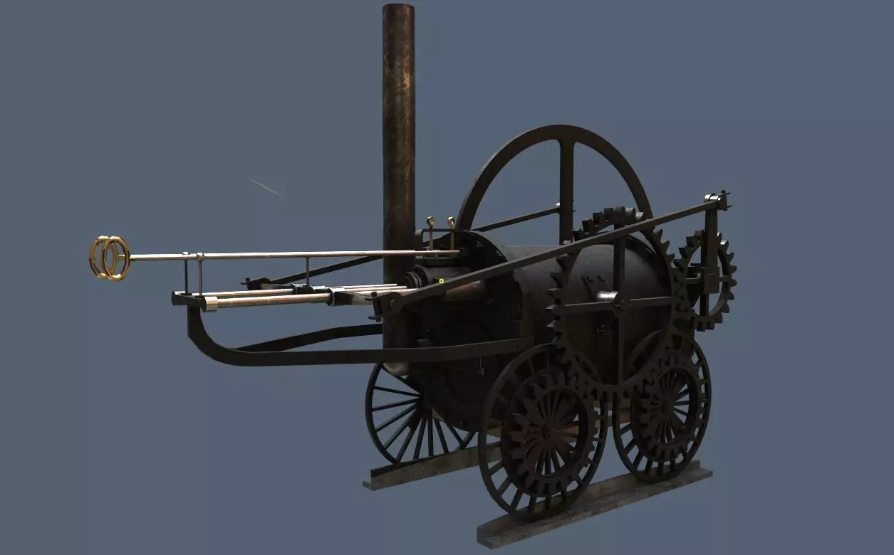 Pen Y Darren Locomotive 3D model_0