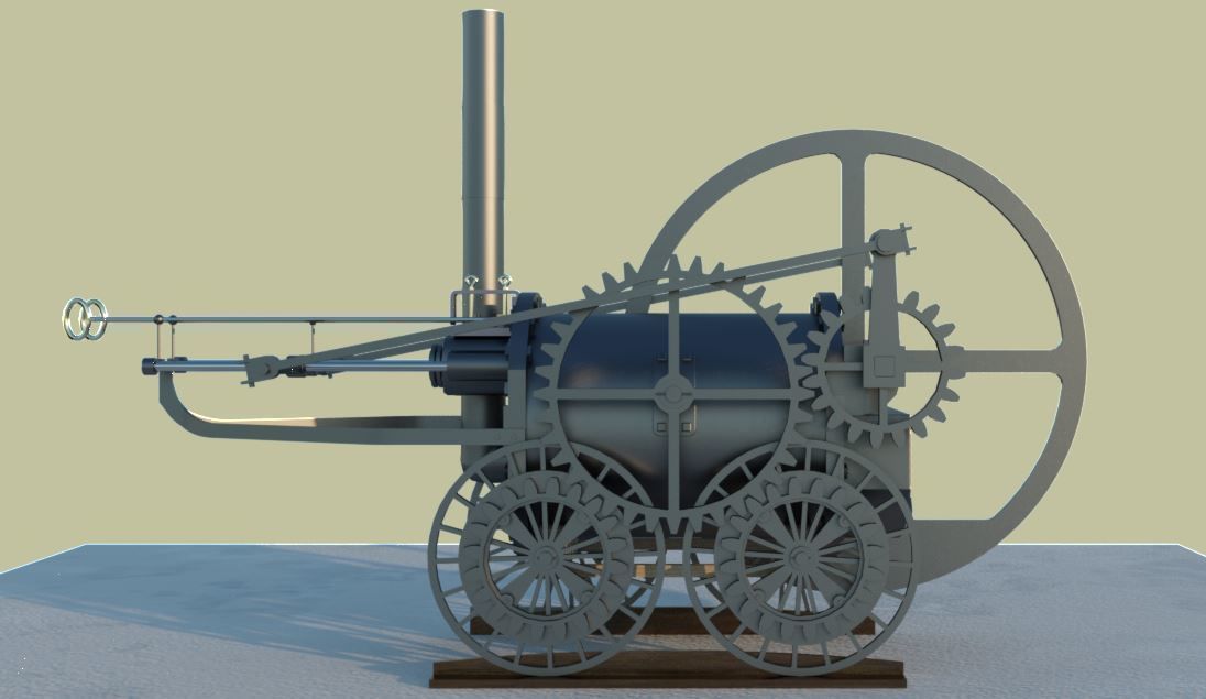 Pen Y Darren Locomotive 3D model_5