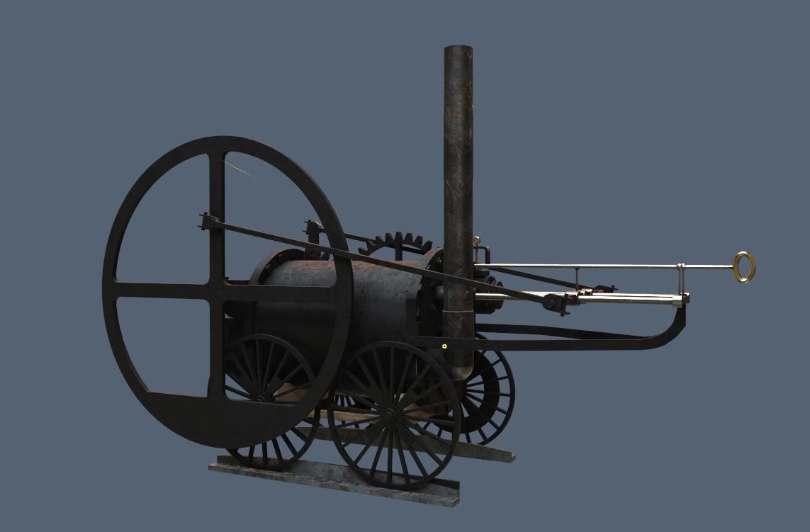 Pen Y Darren Locomotive 3D model_2