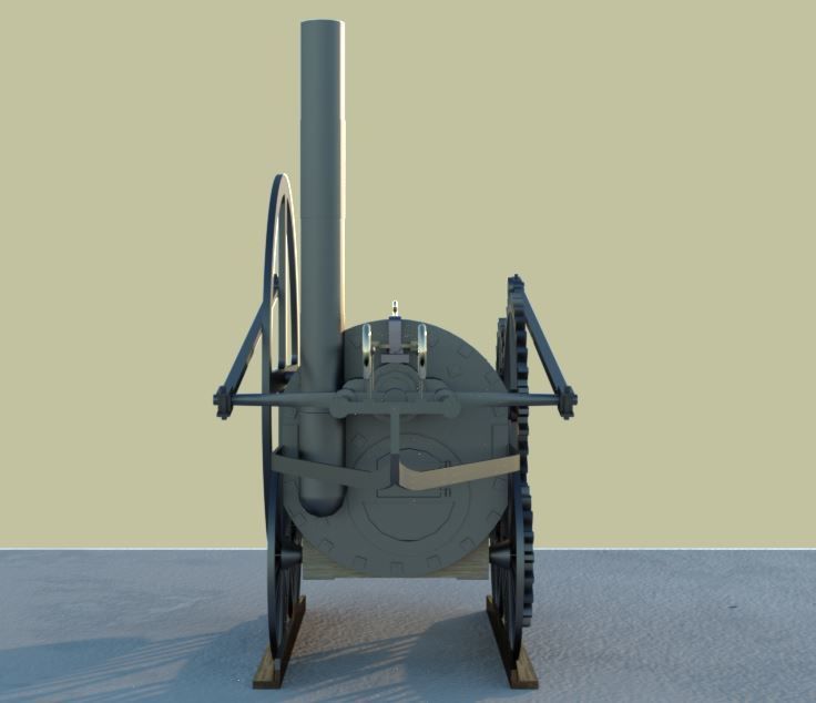 Pen Y Darren Locomotive 3D model_4