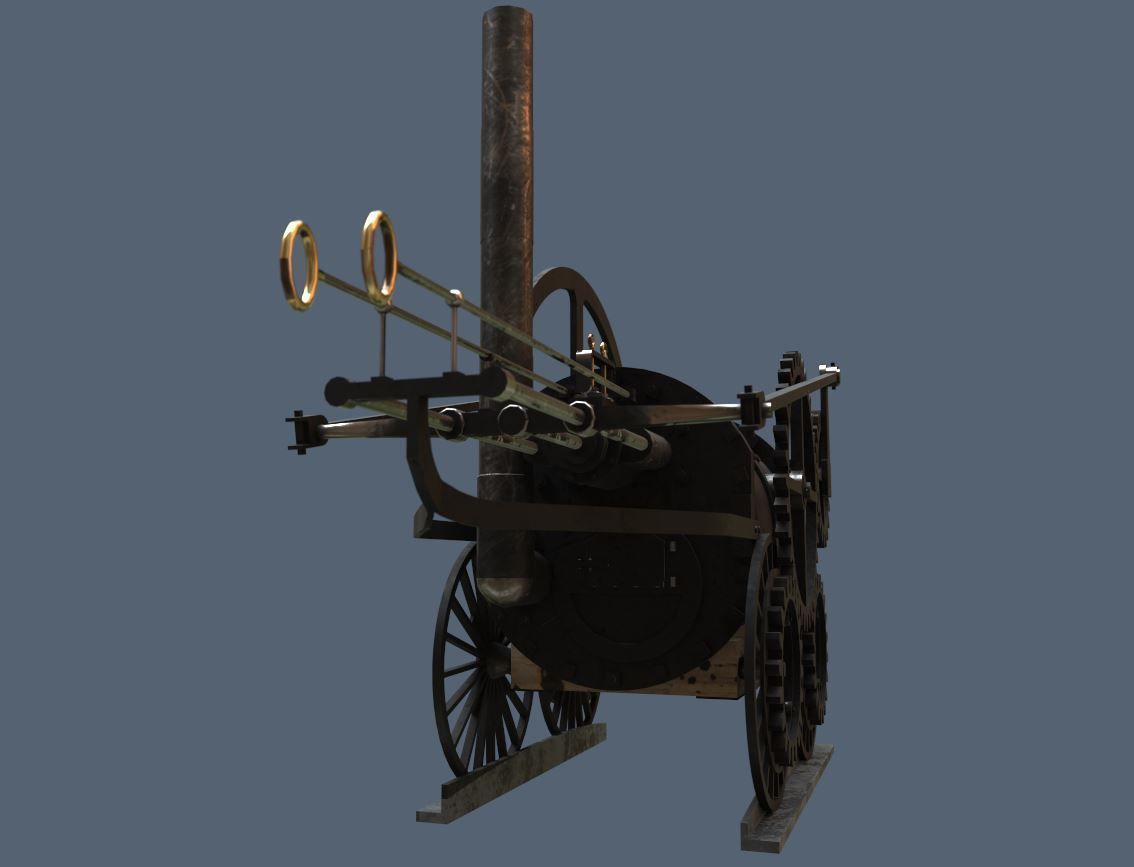 Pen Y Darren Locomotive 3D model_1