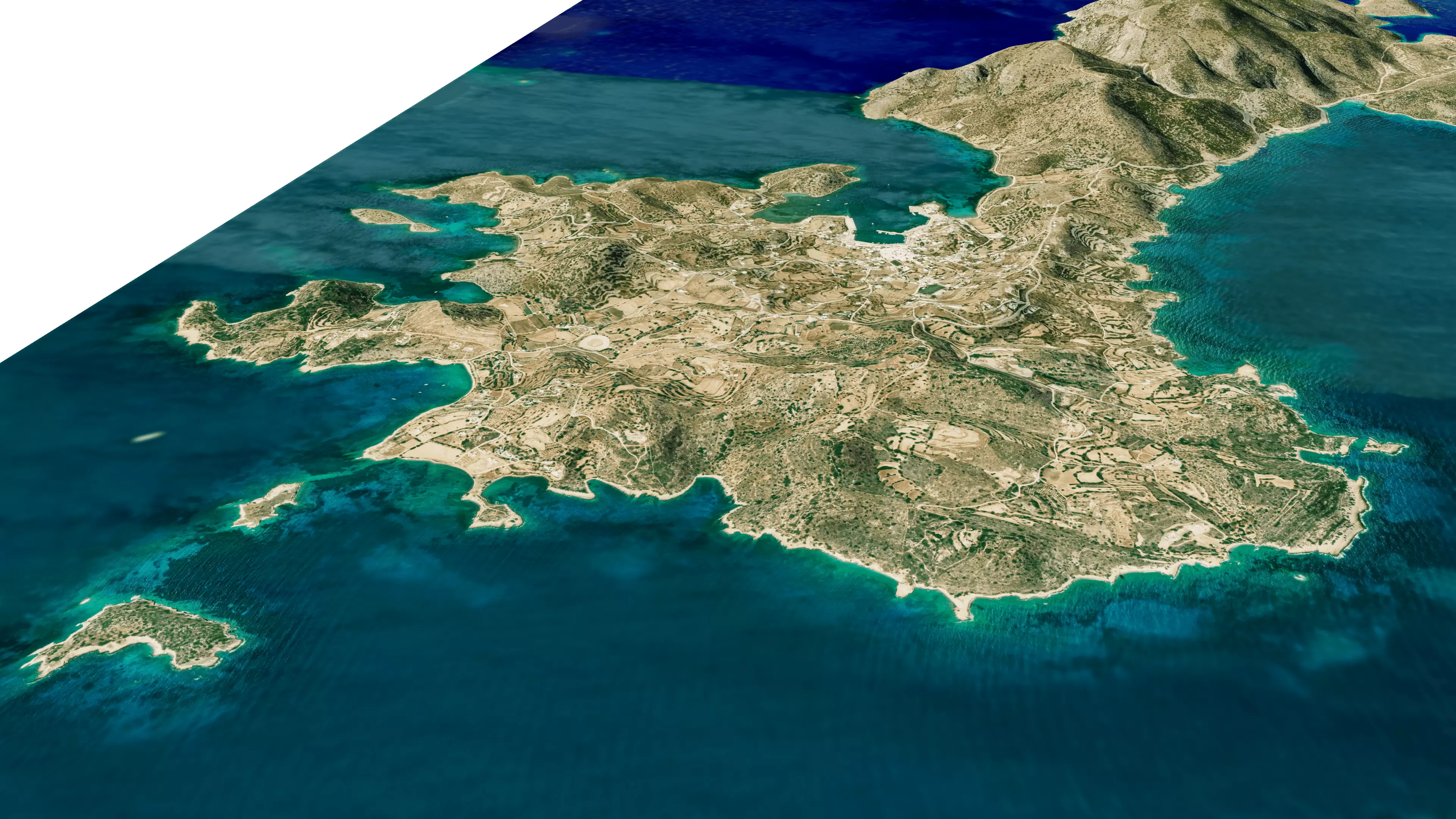 Leipsoi island full 3D model terrain Low-poly 3D model_11