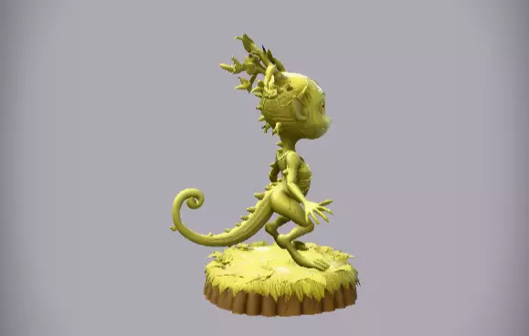 Articulated Forest Sprite 3D Model Two Pack Low And High Model 3D print model_2