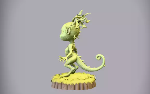 Articulated Forest Sprite 3D Model Two Pack Low And High Model 3D print model_12