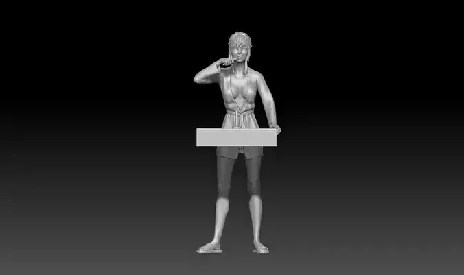 brush your teeth girl 1