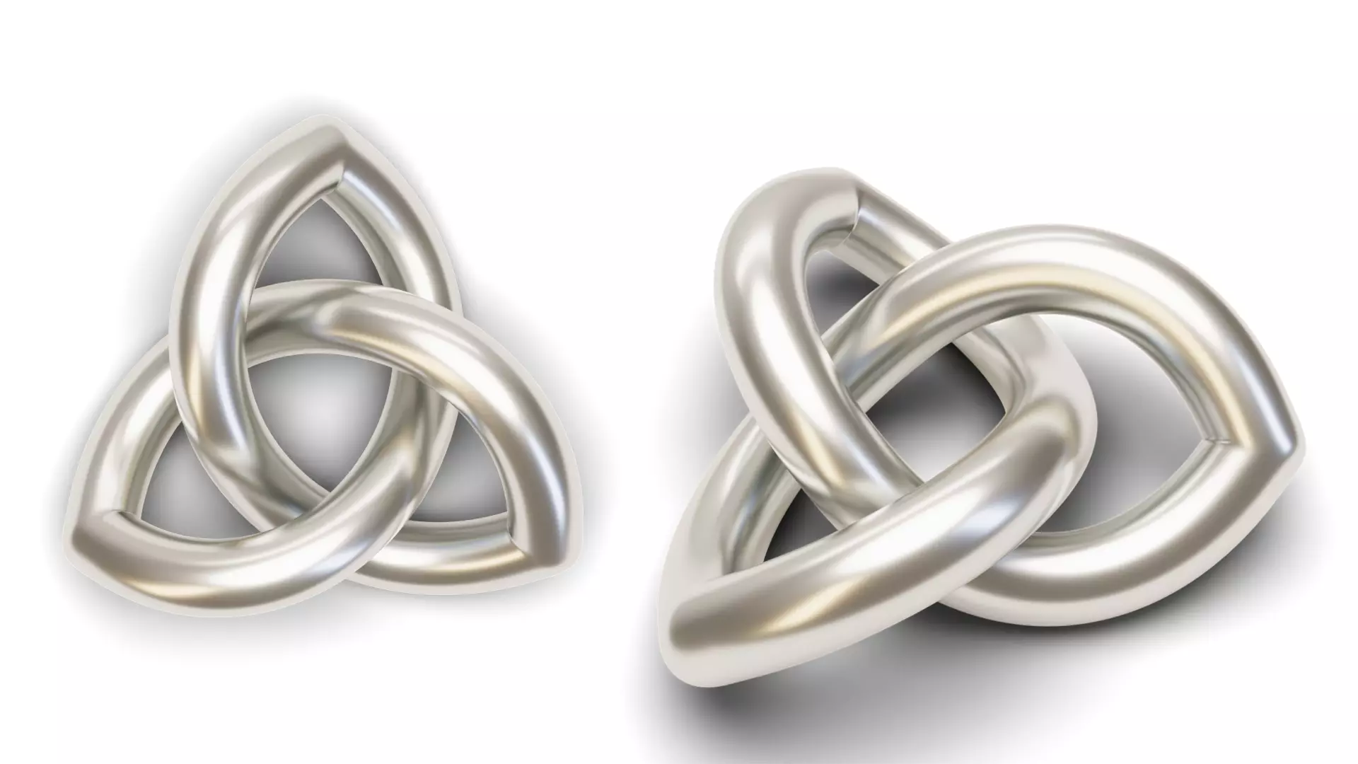 Celtic Trinity Knot Loop - Pendant 3D print model_2