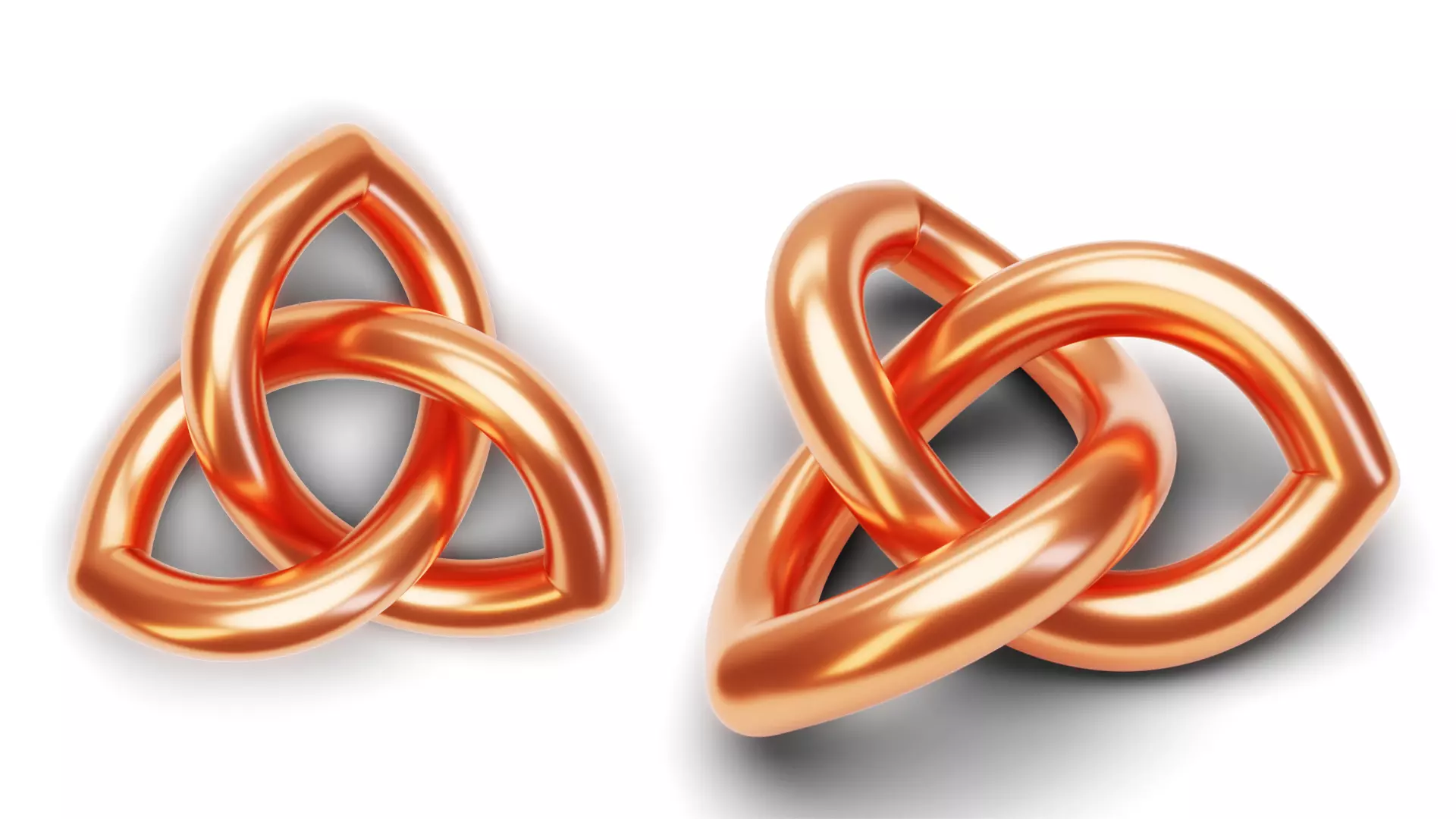 Celtic Trinity Knot Loop - Pendant 3D print model_3