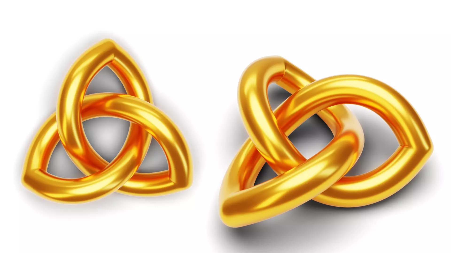 Celtic Trinity Knot Loop - Pendant 3D print model_1