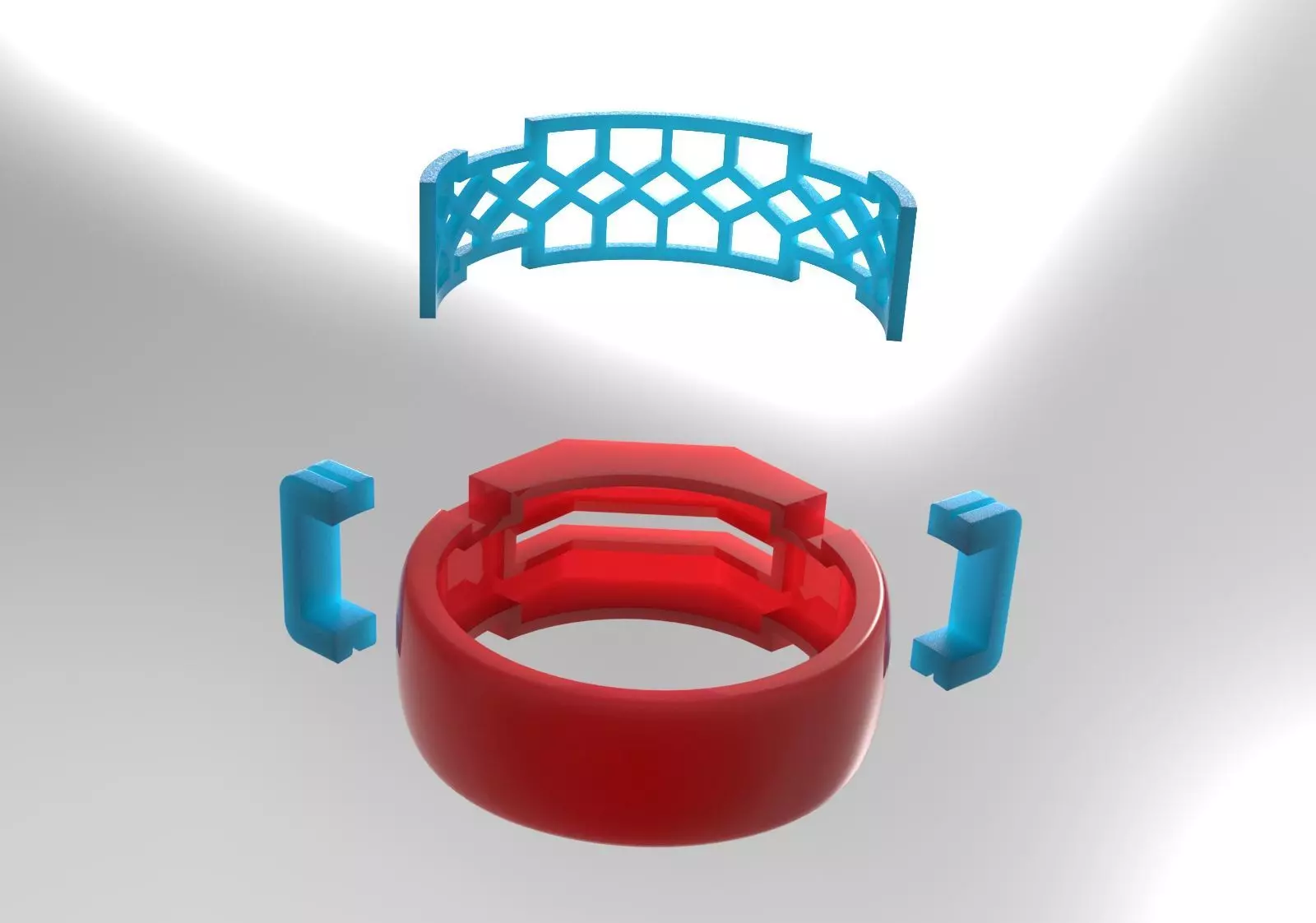 Wide Signet Band with Diagonal Diamond Bar model mr0308 3D print model_17