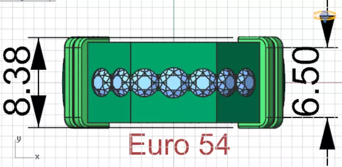 Wide Signet Band with Diagonal Diamond Bar model mr0308 3D print model_21