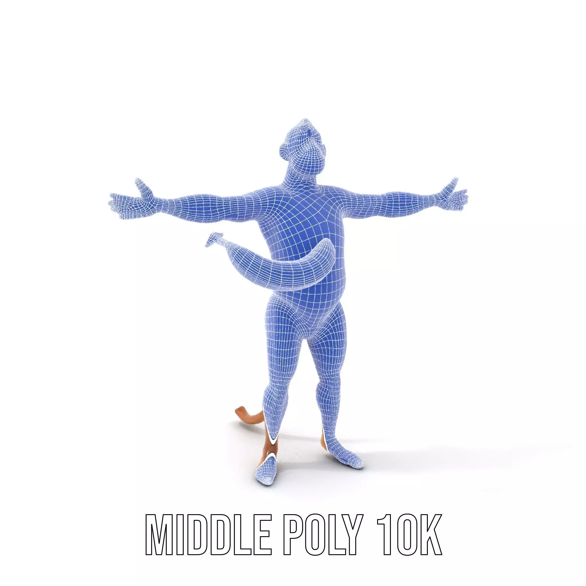 Cheerful Monkey Character model pack Low-poly 3D model_20