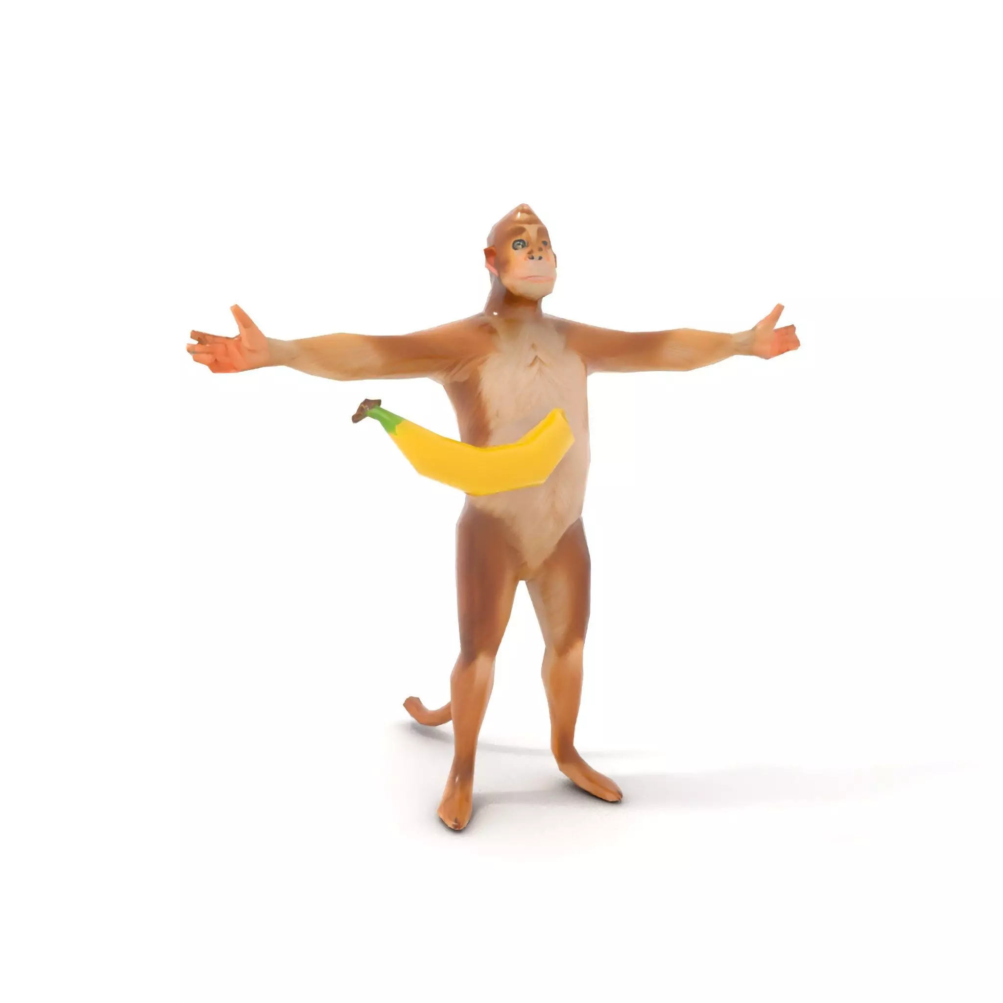 Cheerful Monkey Character model pack Low-poly 3D model_18