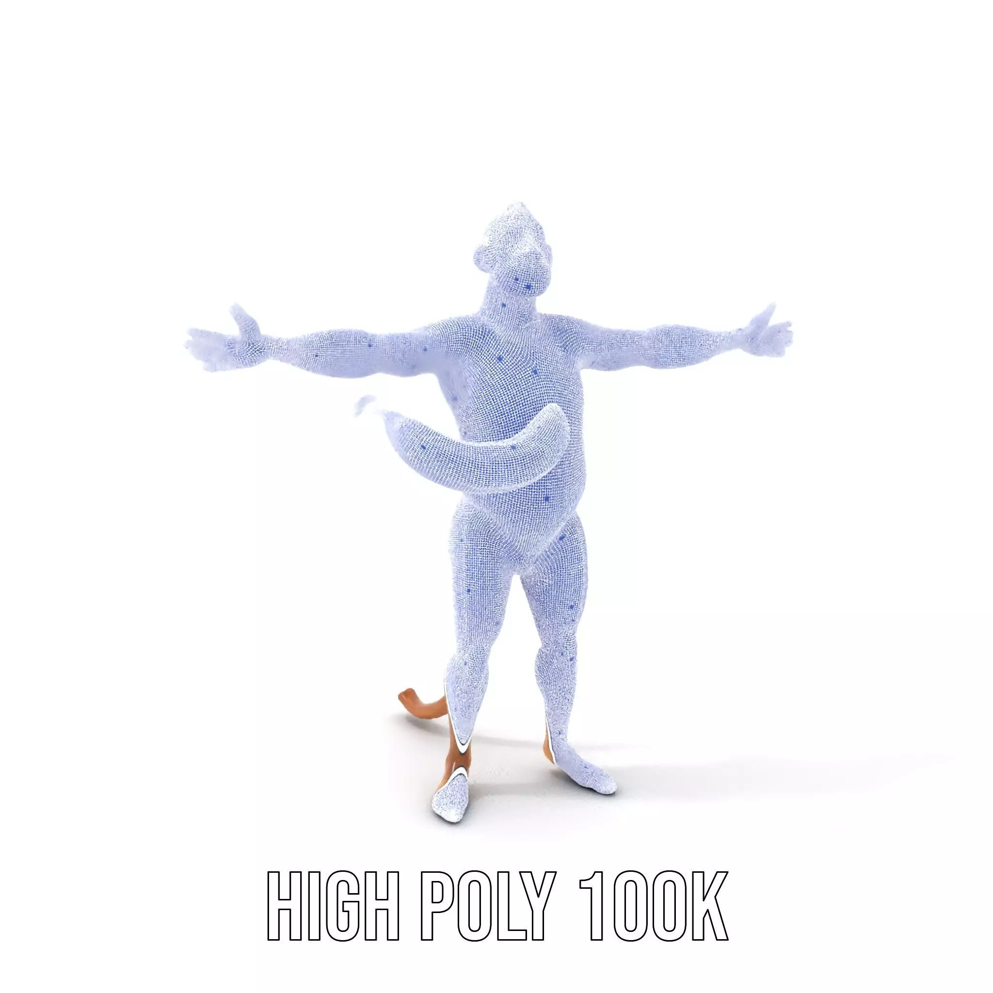 Cheerful Monkey Character model pack Low-poly 3D model_5