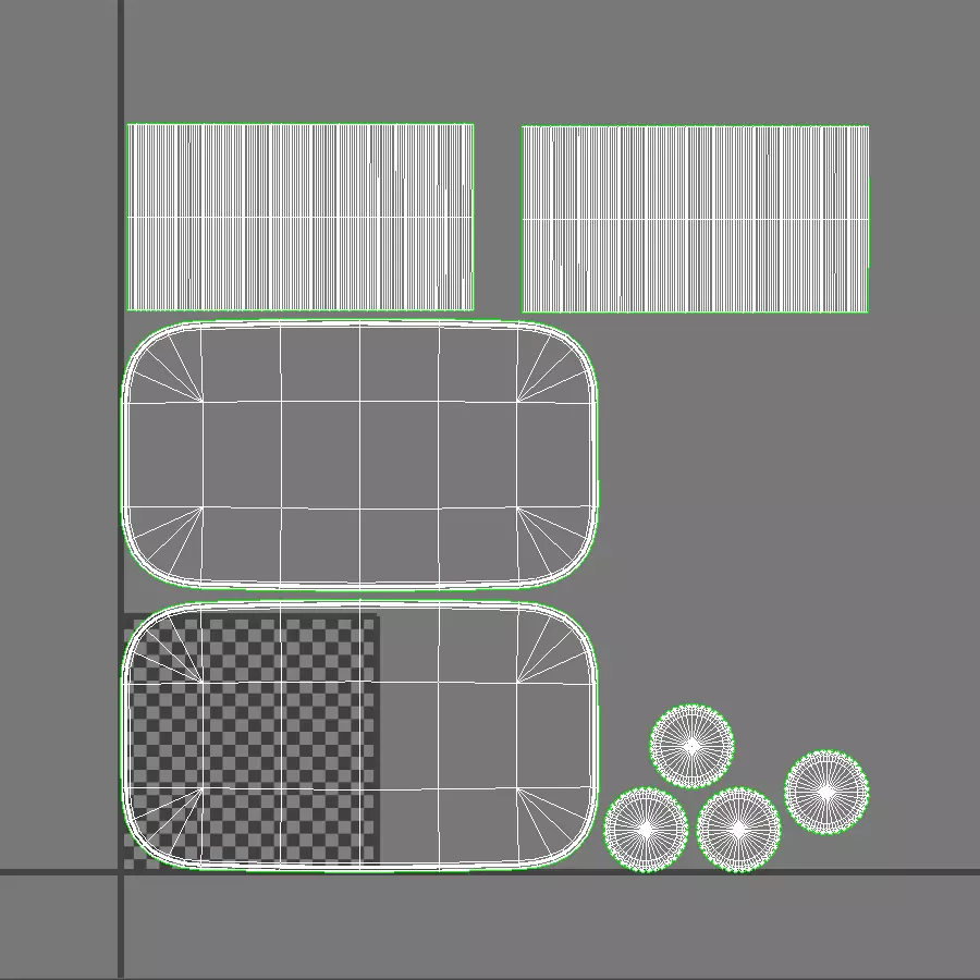 Selene Rectangular Marble Dining Table Low-poly 3D model_15